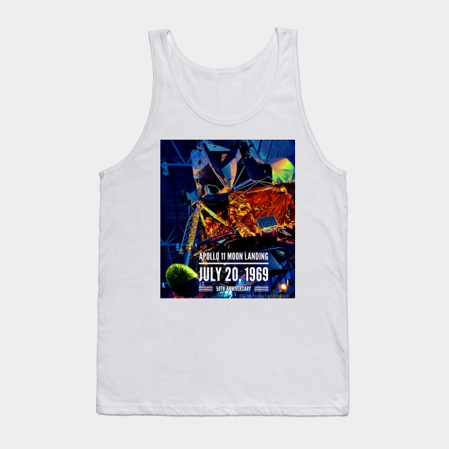 Apollo 11 50th Anniversary Tank Top by acefox1